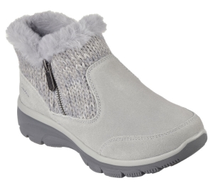 Dámské Boty Skechers Relaxed Fit: Easy Going - Warmhearted Šedé | CZ.167329GRY