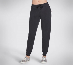 Dámské Kalhoty Skechers BOBS Apparel French Terry Jogger Pant Černé | CZ.BW1PT16BLK