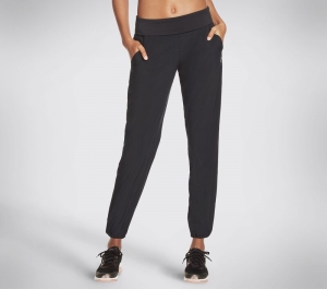 Dámské Kalhoty Skechers Going Places Foldover Pant Černé | CZ.W1PT97BLK