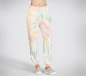 Dámské Kalhoty Skechers Rainbobs Purrfect Tie-Dye Jogger Oranžové Viacfarebný | CZ.BW1PT29ORMT