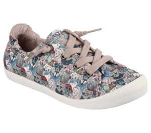 Dámské Ležérní Tenisky Skechers BOBS Beach Bingo - Swaggie Tail Šedé Hnědé Viacfarebný | CZ.114065TPMT