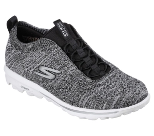 Dámské Ležérní Tenisky Skechers GO WALK Classic - Radiant Moon Černé Bílé | CZ.124467BKW