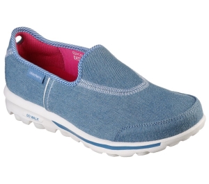 Dámské Ležérní Tenisky Skechers GO WALK Travel - Classic Point Světle Blankyt | CZ.124470LTDN