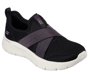 Dámské Ležérní Tenisky Skechers GO WALK FLEX - Lilly Černé Fialové | CZ.124958BKPR