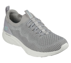 Dámské Ležérní Tenisky Skechers Relaxed Fit: D'Lux Pohodlí - Bonus Prize Šedé | CZ.104335GRY