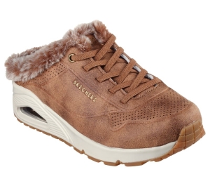 Dámské Ležérní Tenisky Skechers Uno - Cozy Air Hnědé | CZ.155589CSNT