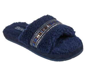 Dámské Pantofle Skechers Cozy Pantofle - Bling It! Tmavě Blankyt | CZ.167235NVY