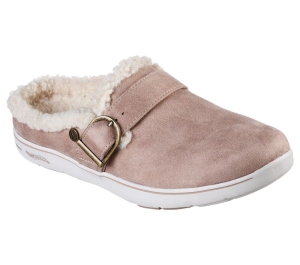 Dámské Pantofle Skechers GO Lounge: Arch Fit Lounge - Laid Back Šedé Hnědé | CZ.175131TPE