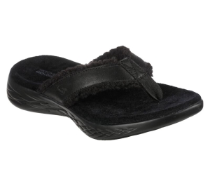 Dámské Pantofle Skechers On-the-GO 600 Lounge - Cozy Love Černé | CZ.175350BBK