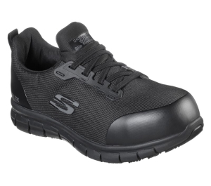 Dámské Pracovní Obuv Skechers Pracovní: Sure Track - Irmo Alloy Špicí Černé | CZ.108003BLK