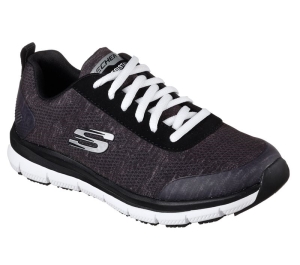 Dámské Pracovní Obuv Skechers Pracovní Relaxed Fit: Pohodlí Flex SR - HC Pro SR Černé Bílé | CZ.77217BKW