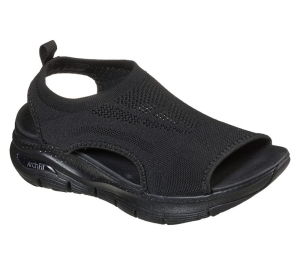 Dámské Sandály Skechers Arch Fit - City Catch Černé | CZ.119236BBK