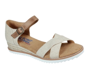 Dámské Sandály Skechers BOBS Desert Kiss - Lake View Stroll Béžový | CZ.113547NAT