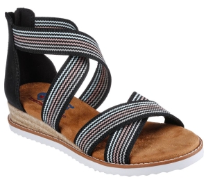 Dámské Sandály Skechers BOBS Desert Kiss - Candid Gal Černé Viacfarebný | CZ.113558BKMT