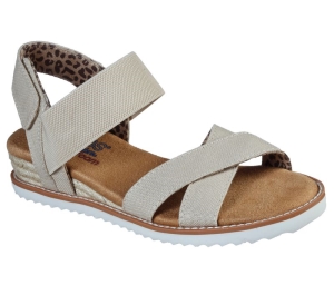 Dámské Sandály Skechers BOBS Desert Kiss - Secret Picnic Béžový | CZ.33386NAT