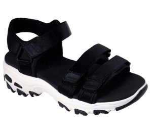 Dámské Sandály Skechers D'Lites - Fresh Catch Černé | CZ.31514BLK