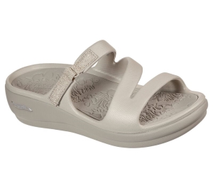 Dámské Sandály Skechers Foamies: Arch Fit Ascend - Sweetpea Šedé Hnědé | CZ.111232TPE