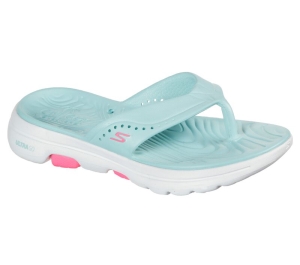 Dámské Sandály Skechers Foamies: GOwalk 5 - Bali Světle Tyrkysové | CZ.111100AQUA