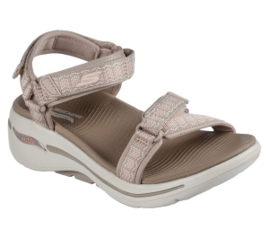 Dámské Sandály Skechers GO WALK Arch Fit - Affinity Šedé Hnědé | CZ.140256TPE