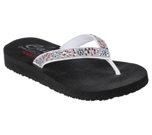 Dámské Sandály Skechers Meditation - Garden Bliss Bílé Viacfarebný | CZ.119283WMLT