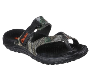 Dámské Sandály Skechers Mossy Oak Foamies: Reggae - Fascinated Černé Viacfarebný | CZ.111164BKMT