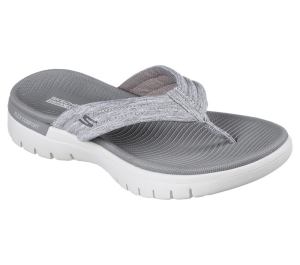 Dámské Sandály Skechers On-the-GO Flex - Breakaway Šedé | CZ.140280GRY