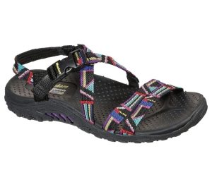 Dámské Sandály Skechers Reggae - Native Vibez Černé Viacfarebný | CZ.163287BKMT