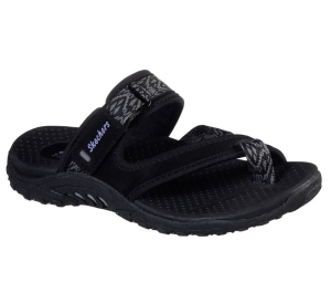 Dámské Sandály Skechers Reggae - Nature Tribe Černé | CZ.163077BLK