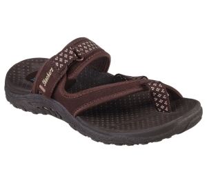 Dámské Sandály Skechers Reggae - Trailové Star Čokolády | CZ.163099CHOC