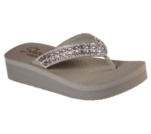 Dámské Sandály Skechers Vinyasa - Glory Day Šedé Hnědé | CZ.31619TPE