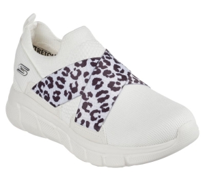 Dámské Slip On Skechers BOBS B Flex - Kitty Kickstart Bílé | CZ.117330OFWT