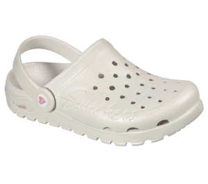 Dámské Slip On Skechers Foamies: Arch Fit Footsteps - Pixie Dust Bílé | CZ.111372WHT