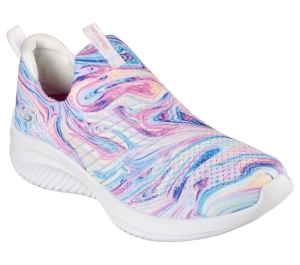 Dámské Slip On Skechers Ultra Flex 3.0 - Groovy Orbit Bílé Viacfarebný | CZ.149862WMLT