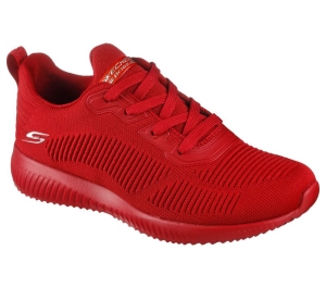 Dámské Sportovní Tenisky Skechers BOBS Sportovní Squad - Flash Pop Červené | CZ.117069RED