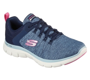 Dámské Sportovní Tenisky Skechers Flex Appeal 4.0 Tmavě Blankyt Blankyt | CZ.149307NVBL