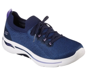 Dámské Sportovní Tenisky Skechers GO WALK Arch Fit - Clancy Tmavě Blankyt Levandule | CZ.124863NVLV