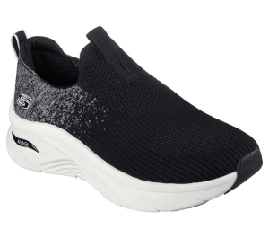 Dámské Sportovní Tenisky Skechers Relaxed Fit: Arch Fit D'Lux - Key Journey Černé | CZ.149684BLK