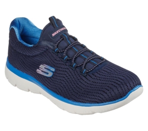 Dámské Sportovní Tenisky Skechers Summits - Next Wave Tmavě Blankyt Blankyt | CZ.149538NVBL