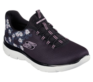 Dámské Sportovní Tenisky Skechers Summits - Perfect Blossom Černé Viacfarebný | CZ.149935BKMT