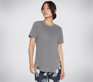 Dámské Topy Skechers GODRI SWIFT Tunic Tee Šedé | CZ.WTS359CHAR