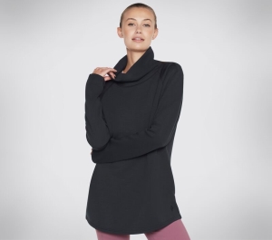 Dámské Topy Skechers SkechCloud Tunic Černé | CZ.WLT190BLK