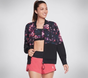 Dámské Topy Skechers Skechweave Linear Floral Reversible Bomber Viacfarebný | CZ.WJA296MULT