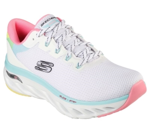 Dámské Šněrovací Boty Skechers Arch Fit Glide-Step - Highlighter Bílé Viacfarebný | CZ.149871WMLT