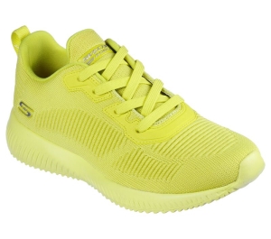 Dámské Šněrovací Boty Skechers BOBS Sportovní Squad - Color Crash Žluté | CZ.117070NYEL