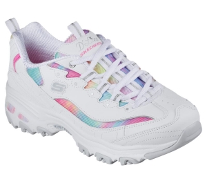 Dámské Šněrovací Boty Skechers D'Lites - Dreamy Sky Bílé Viacfarebný | CZ.149262WMLT