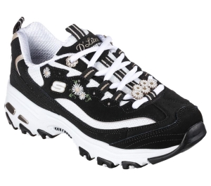 Dámské Šněrovací Boty Skechers D'Lites - Daisy Showers Černé Viacfarebný | CZ.149638BKMT