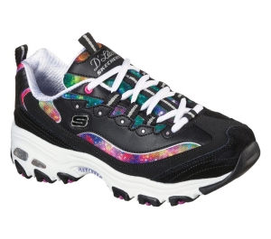 Dámské Šněrovací Boty Skechers D'Lites - Galaxy Fantasy Černé Viacfarebný | CZ.149782BKMT