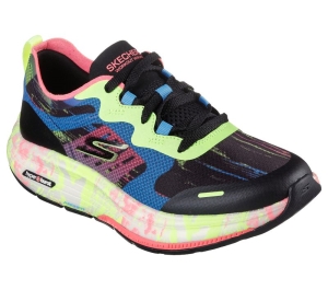 Dámské Šněrovací Boty Skechers GO WALK Workout Walker - Graffiti Splash Černé Viacfarebný | CZ.124942BKMT