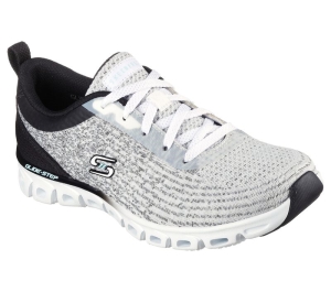 Dámské Šněrovací Boty Skechers Glide-Step Sportovní - Head Start Bílé Černé | CZ.104325WBK