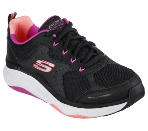 Dámské Šněrovací Boty Skechers Relaxed Fit: D'Lux Fitness - Perfect Timing Černé Viacfarebný | CZ.149836BKMT